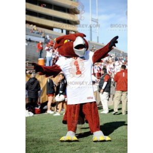 Disfraz de mascota BIGGYMONKEY™ de pájaro águila roja -