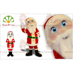 Costume de mascotte BIGGYMONKEY™ de Père-Noël en tenue rouge et