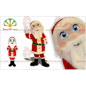 Santa BIGGYMONKEY™ Mascot Costume in Red and White Outfit -