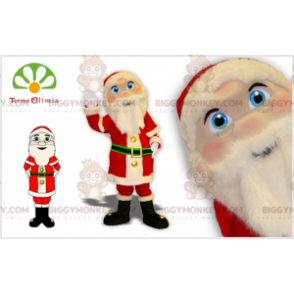 Santa BIGGYMONKEY™ Maskottchenkostüm in rot-weißem Outfit -