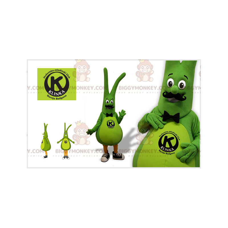 Traje de mascote Inseto Vegetal Homem Verde BIGGYMONKEY™ –