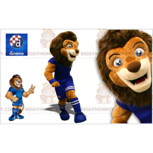 BIGGYMONKEY™ Costume da mascotte Leone marrone in completo da