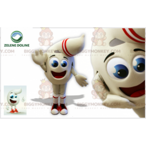 BIGGYMONKEY™ White Teardrop Man Mascot Costume – Biggymonkey.com