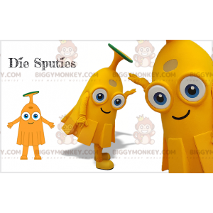 Traje da mascote BIGGYMONKEY™ do homem laranja Spits. criatura