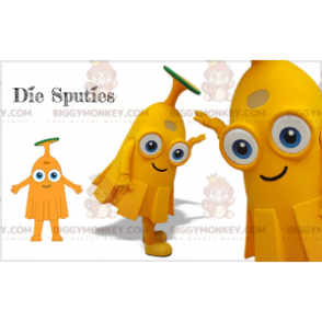 Costume de mascotte BIGGYMONKEY™ de Sputies de bonhomme orange.