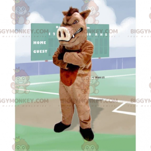 Costume de mascotte BIGGYMONKEY™ de sanglier de cochon sauvage
