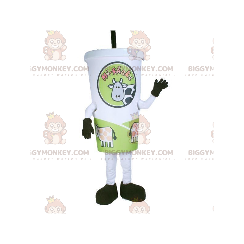 Costume de mascotte BIGGYMONKEY™ de gobelet en carton. Costume