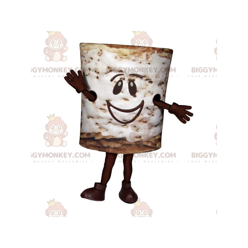 Costume da mascotte BIGGYMONKEY™ con cereali al cioccolato.