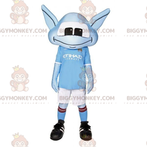 Blue Alien BIGGYMONKEY™ Maskotdräkt Sportkläder - BiggyMonkey