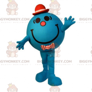 BIGGYMONKEY™ Disfraz de mascota de muñeco de nieve azul muy
