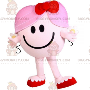 BIGGYMONKEY™ Maskottchen-Kostüm Kuschel-Mrs. Pink Charakter Mr.