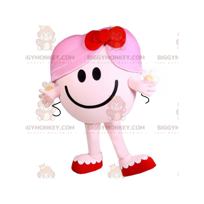 BIGGYMONKEY™ Maskottchen-Kostüm Kuschel-Mrs. Pink Charakter Mr.