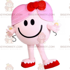 BIGGYMONKEY™-maskottiasu, halaus Rouva Pink Hahmo Mrs -