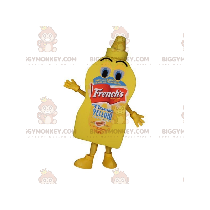 Giant Yellow Sauce Majoneesipurkki BIGGYMONKEY™ maskottiasu -