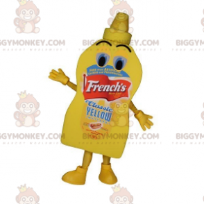 Kæmpe gul sauce mayonnaisekrukke BIGGYMONKEY™ maskotkostume -