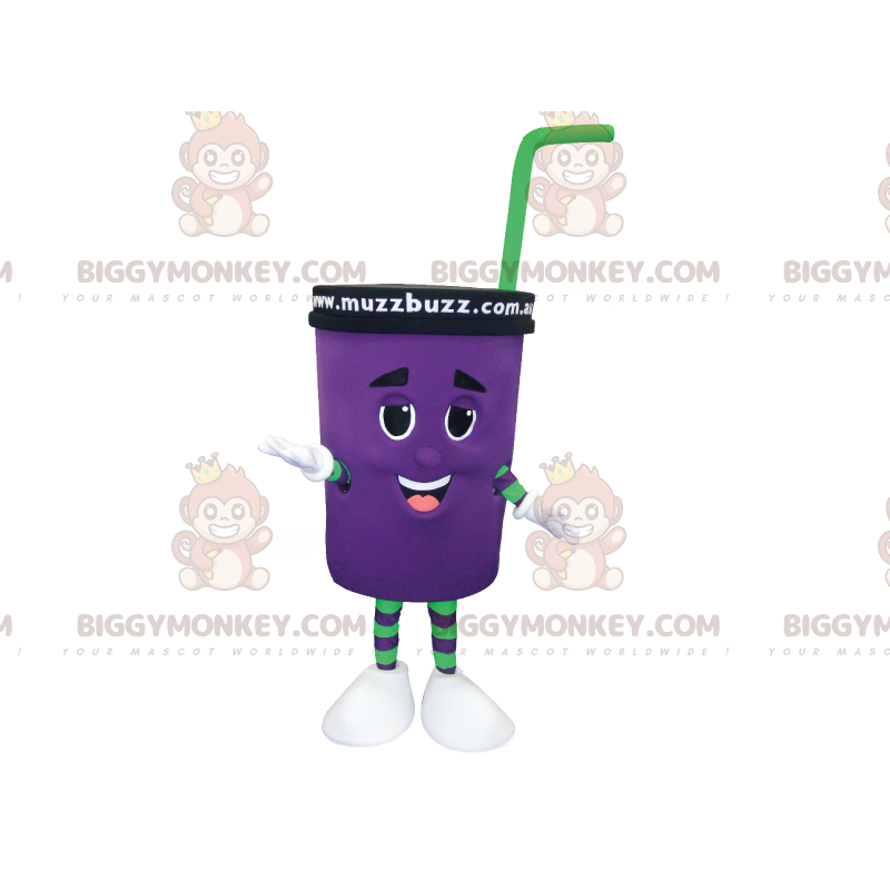 BIGGYMONKEY™-mascottekostuum met papieren beker. Drink