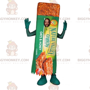 Giant cereal bar BIGGYMONKEY™ mascot costume. Cake BIGGYMONKEY™