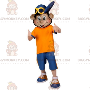 Costume da mascotte BIGGYMONKEY™ per ragazzo adolescente con