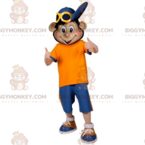 Disfraz de mascota para niño adolescente BIGGYMONKEY™ con gorra