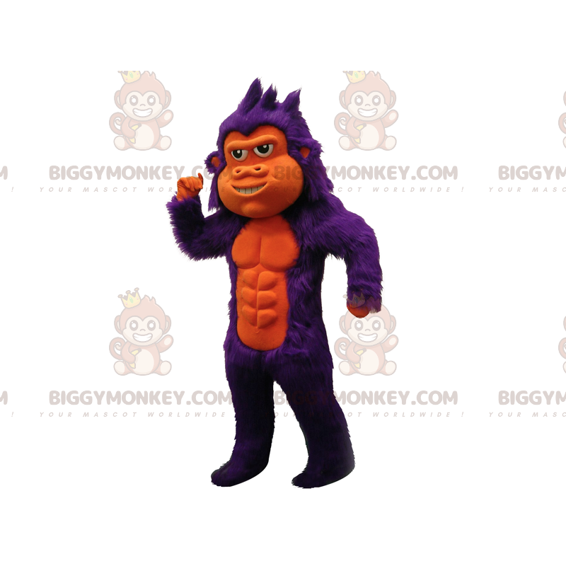 Traje de mascote de macaco chimpanzé marrom macio e peludo BIGGYMONKEY™