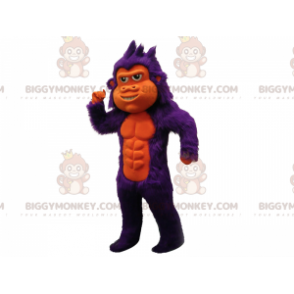 Very Handsome and Hairy Purple Gorilla BIGGYMONKEY™ Mascot