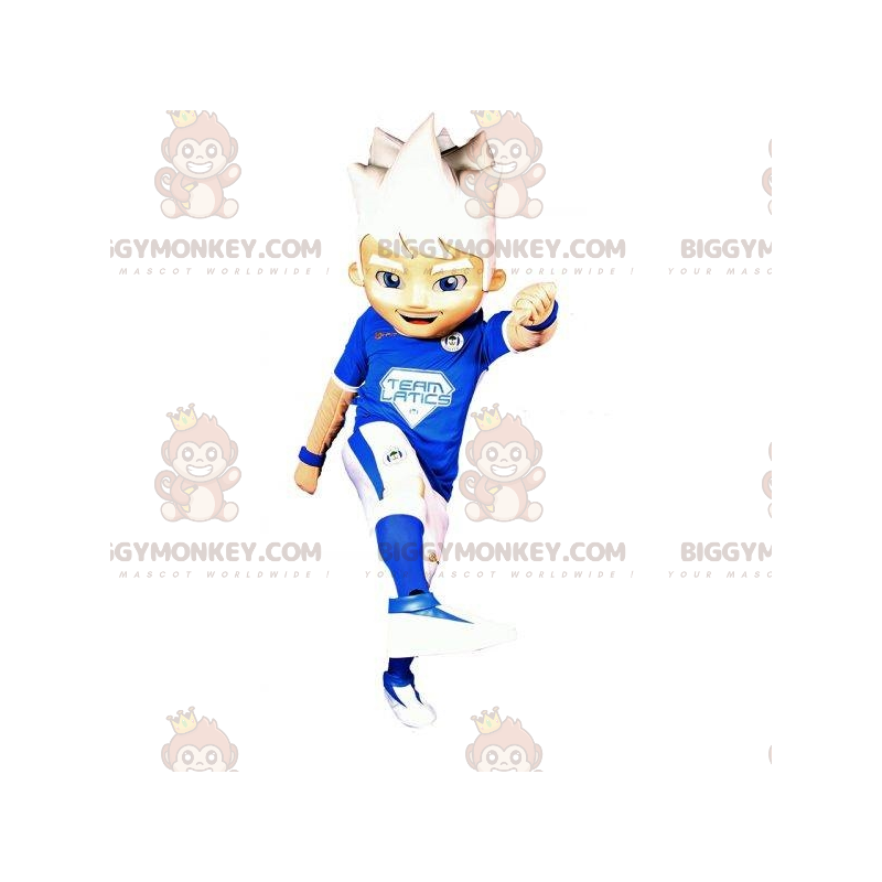 BIGGYMONKEY™ Maskottchen-Kostüm für sportliche Jungen mit