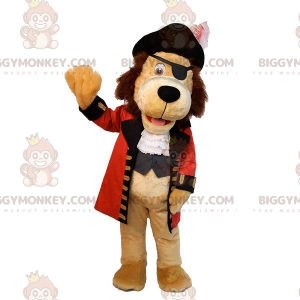 BIGGYMONKEY™ Mascot Costume Tan Dog Dress Up Pirate Costume –