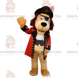 Costume de mascotte BIGGYMONKEY™ de chien beige habillé d'un
