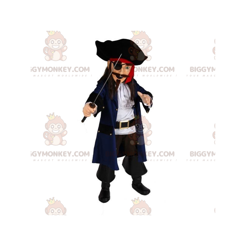 Costume de mascotte BIGGYMONKEY™ de pirate en tenue