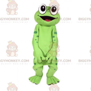 Sehr lustiges BIGGYMONKEY™-Maskottchenkostüm mit grünem Frosch