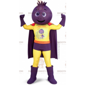 Beet Onion Head Superhero BIGGYMONKEY™ Mascot Costume -