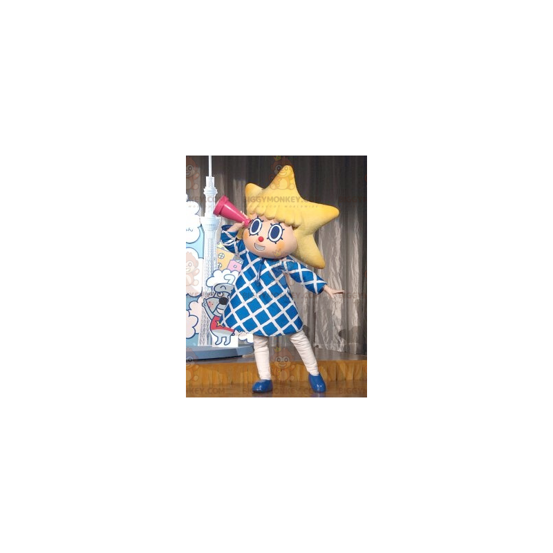 Costume da mascotte BIGGYMONKEY™ per ragazza con testa a stella