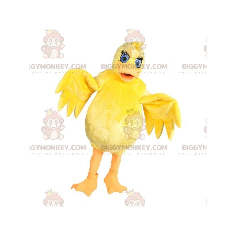 Cute Fat Plump Yellow Chick BIGGYMONKEY™ maskotkostume -