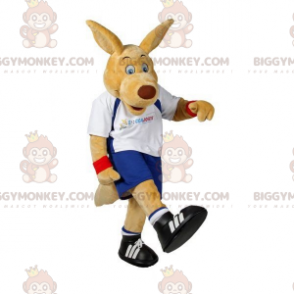 BIGGYMONKEY™ Mascot Costume Beige Kangaroo In Sportswear –