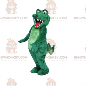 Helt anpassningsbar grön krokodil BIGGYMONKEY™ maskotdräkt -