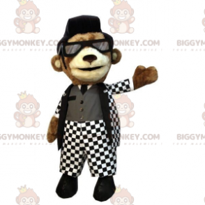 Costume de mascotte BIGGYMONKEY™ de nounours marron avec une