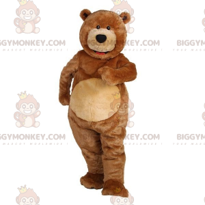 BIGGYMONKEY™ grote bruine teddybeer mascottekostuum. bruine