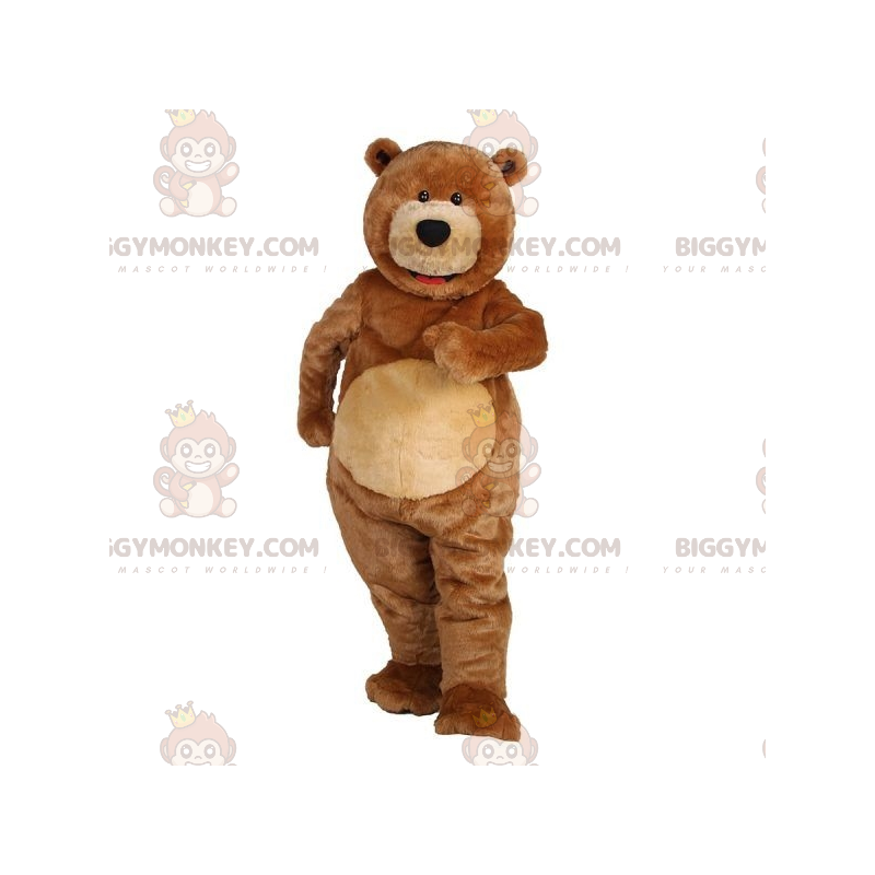 BIGGYMONKEY™ Big Brown Nalle-maskottiasu. ruskea nalle -