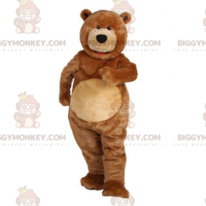 BIGGYMONKEY™ Stor brun nallebjörnmaskotdräkt. brun nallebjörn -