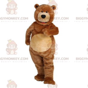 Στολή μασκότ BIGGYMONKEY™ Big Brown Teddy Bear. καφέ αρκουδάκι