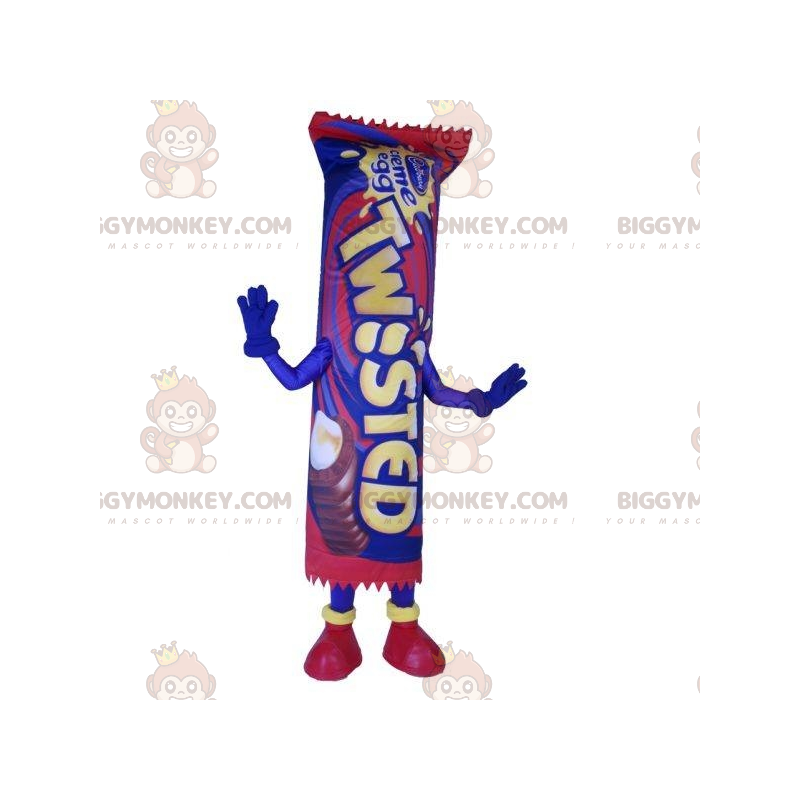 BIGGYMONKEY™ mascottekostuum van Twisted. Candy Bar