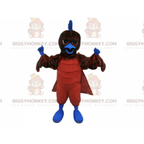 Bruine en blauwe vogelgier BIGGYMONKEY™ mascottekostuum -