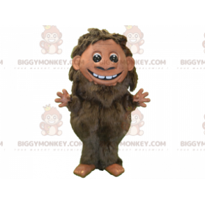 Disfraz de mascota Brown Hairy Man BIGGYMONKEY™. Disfraz de