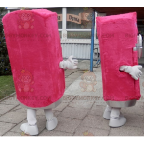 2 zachte en leuke roze automaat koelkast BIGGYMONKEY's mascotte