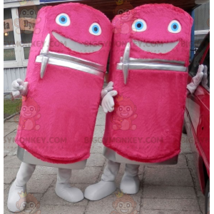 2 zachte en leuke roze automaat koelkast BIGGYMONKEY's mascotte