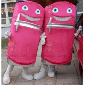 2 zachte en leuke roze automaat koelkast BIGGYMONKEY's mascotte