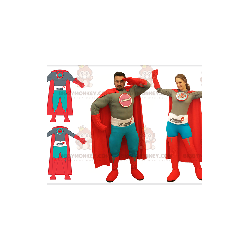 2 superhjältekostymer för en man och en kvinna - BiggyMonkey