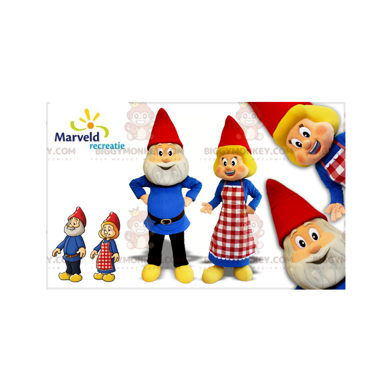 2 BIGGYMONKEY™s Elf Garden Gnomes Mascot - BiggyMonkey maskot