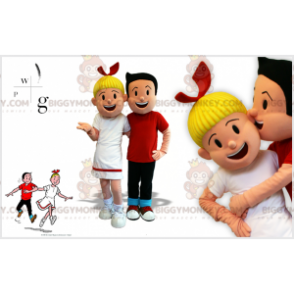 mascotte BIGGYMONKEY™ de Bob et Bobette personnages belges -