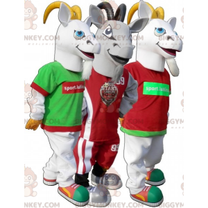 3 BIGGYMONKEY™s rams goats goats mascot. Set of 3 mascot
